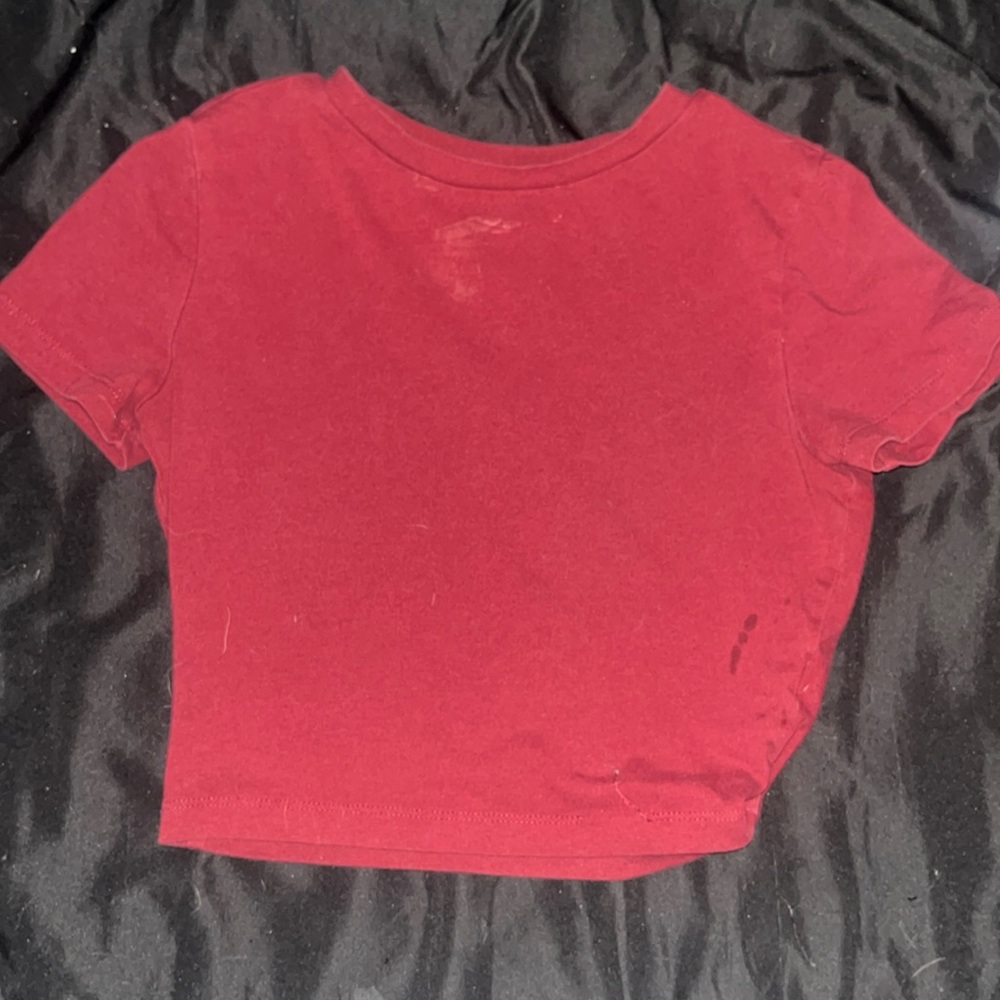 Wild Fable Shirt, Burgundy with front stains, Size XS.